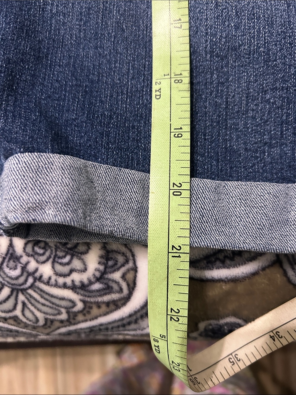 d. jeans Dark Blue Rolled Hem Denim Shorts - Picture 11 of 12